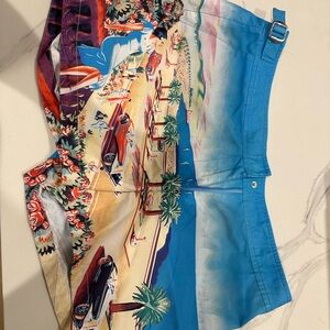 Orlebar Brown Blue and Red Bermudas Classic Shorts